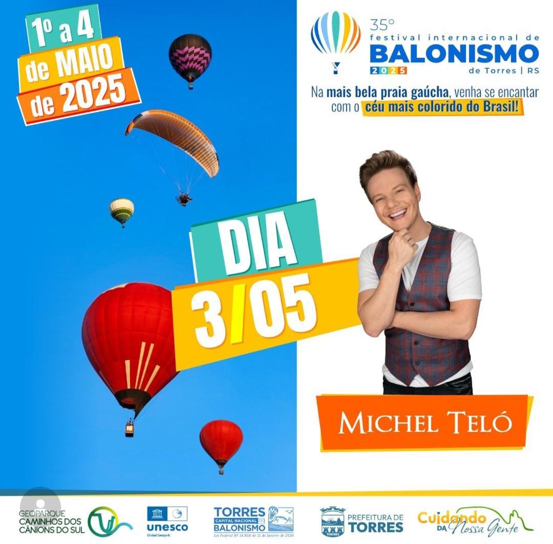 KITNET S1 em TORRES-RS - ÓTIMO CUSTO BENEFICIO na mais bela praia Gaúcha - Cozinha - Banheiro - Ar condicionado - TV e Wi-Fi - Estacionamento - Acomoda até 5 pessoas - Anfitriã Superhost no BnB Exterior foto